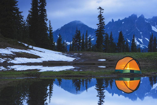 Camping tent Wall Mural