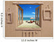 Cardboard House on the Beach Wall Mural