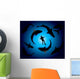 Sharks and Scuba Diver Vector Wall Mural