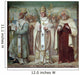 Saint Cyril, Telesphorus and Hilarius, Carmelite Saints Wall Mural