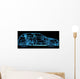 Xray Blue Car Wall Mural