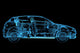 Xray Blue Car Wall Mural