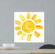 Sun Watercolor Painted Wall Decal