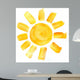 Sun Watercolor Painted Wall Decal