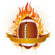 Football with Flames
