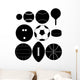 Set Sports Ball Silhouettes