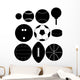 Set Sports Ball Silhouettes