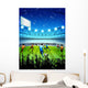 Soccer Stadium Night Wall Decal