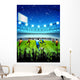 Soccer Stadium Night Wall Decal