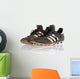 Pair Black Leather Soccer Wall Decal