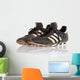 Pair Black Leather Soccer Wall Decal