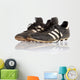 Pair Black Leather Soccer Wall Decal