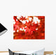 maple turns red in fall Wall Mural