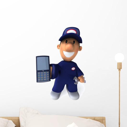 Mechanic and Portable Wall Decal