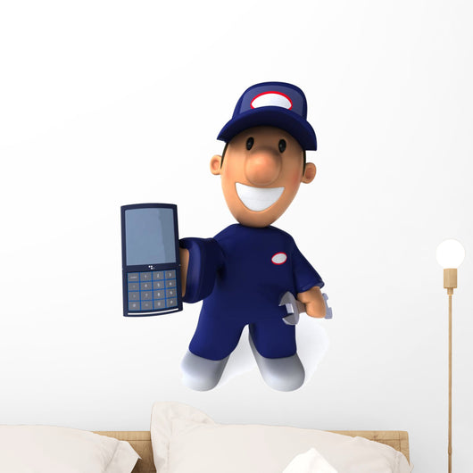 Mechanic and Portable Wall Decal