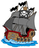 Pirate Vessel Wall Decal