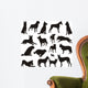 Dog Silhouette Vector Wall Stickers