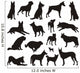 Dog Silhouette Vector Wall Stickers