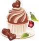 Chocolate Cupcake Wall Decal