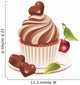 Chocolate Cupcake Wall Decal