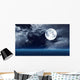 Full Moon over Water Wall Decal