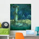 Underwater Ruins Scene Wall Mural