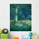 Underwater Ruins Scene Wall Mural