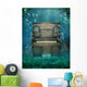 Underwater Piano Scene Wall Mural