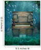Underwater Piano Scene Wall Mural