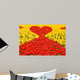 Loving red-yellow tulips Wall Mural