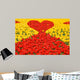 Loving red-yellow tulips Wall Mural