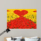 Loving red-yellow tulips Wall Mural