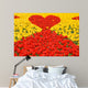 Loving red-yellow tulips Wall Mural