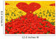 Loving red-yellow tulips Wall Mural