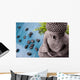Buddha With Bamboo Massage Stones Wall Mural