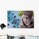 Buddha With Bamboo Massage Stones Wall Mural
