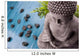 Buddha With Bamboo Massage Stones Wall Mural