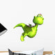 Green Dragon Flying Wall Decal