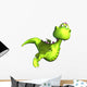 Green Dragon Flying Wall Decal