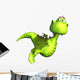 Green Dragon Flying Wall Decal