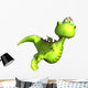 Green Dragon Flying Wall Decal