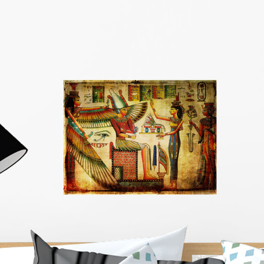 Old Egyptian Papyrus Wall Mural