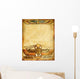 old paper background with egyptian decoration Wall Mural