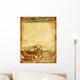 old paper background with egyptian decoration Wall Mural
