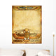 old paper background with egyptian decoration Wall Mural