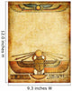 old paper background with egyptian decoration Wall Mural