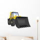 Yellow Construction Digger Wall Decal