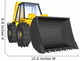 Yellow Construction Digger Wall Decal