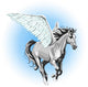 Unicorn Running Wall Decal