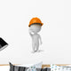 Stopped Construction Worker Wall Decal